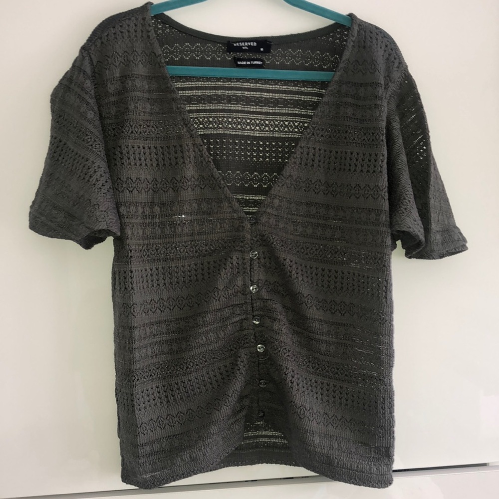 Green see-threw top